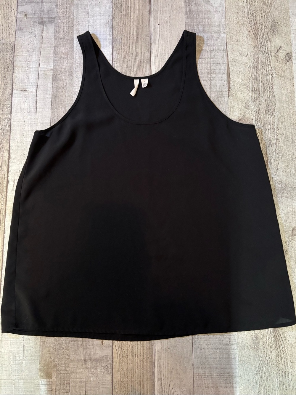 Frenchi Black Scoop Neck Tank